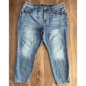 Judy Blue Skinny Fit Jeans Womens Plus Size 22W Blue Stretchy High Rise